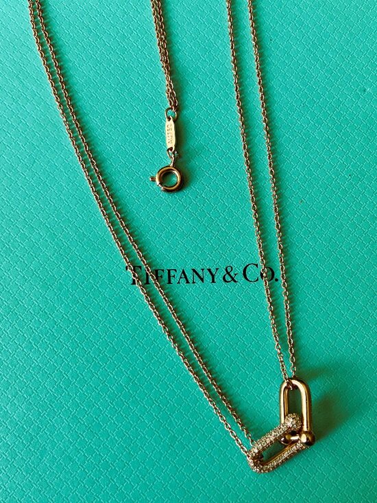 Tiffany & Co. Jewelry - SOLD   Tiffany & Co. HardWear 18K Rose Gold Pave Diamond Small Double Link